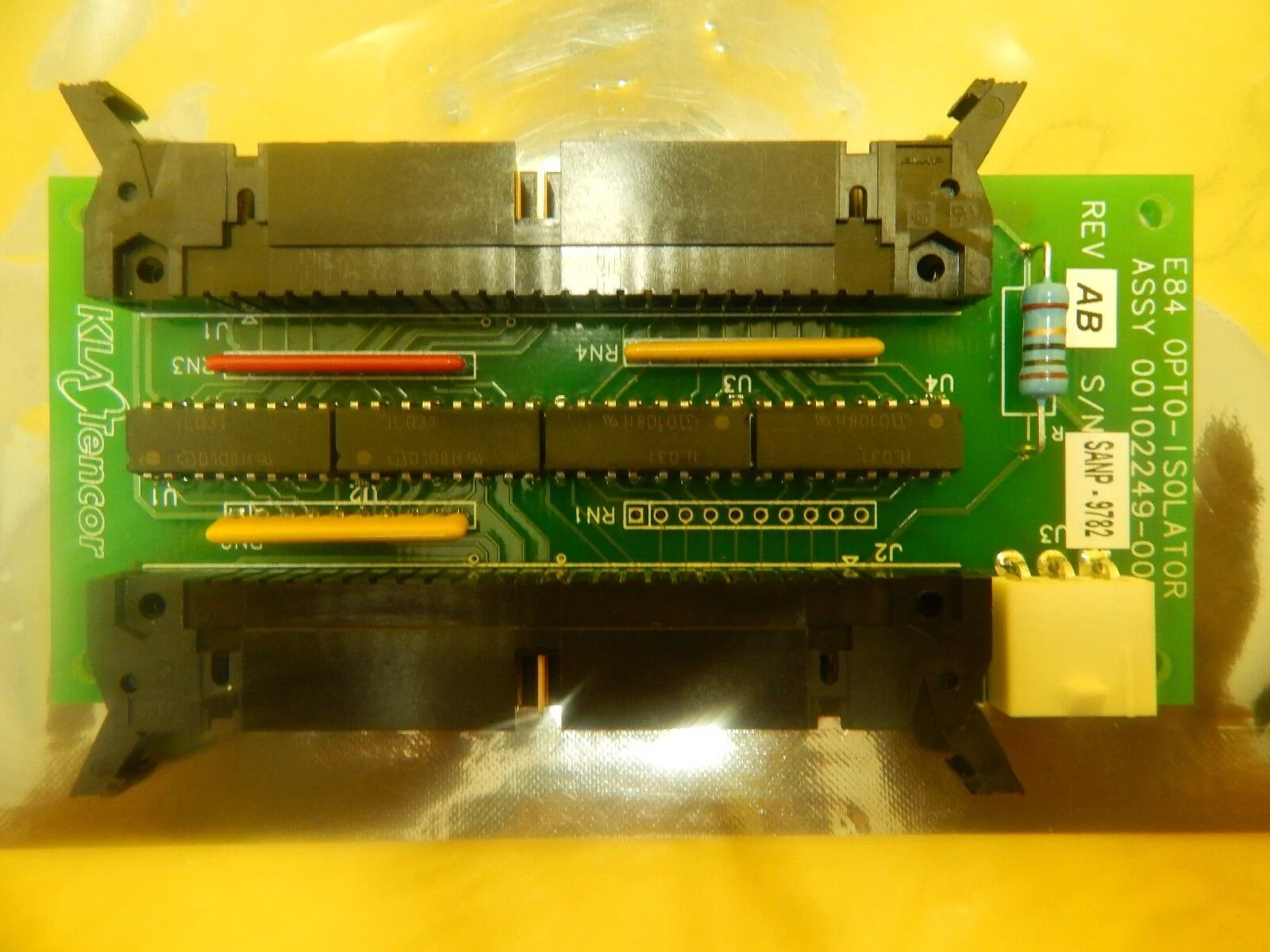 KLA-Tencor 00102249-000 E84 Opto-Isolator PCB Board CRS-3000 Used Working - Image 4