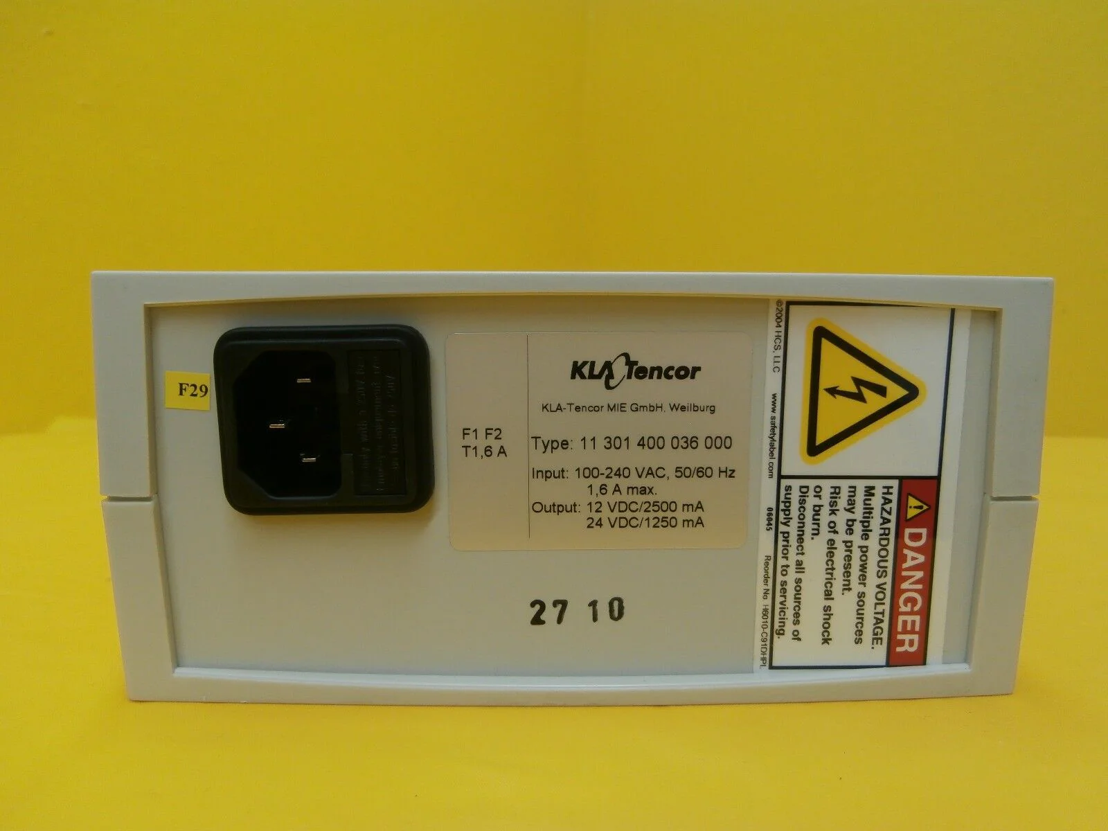 KLA-Tencor 11301400036000 Camera Power Supply Unit 11 301 400 036 000 Used - Image 4