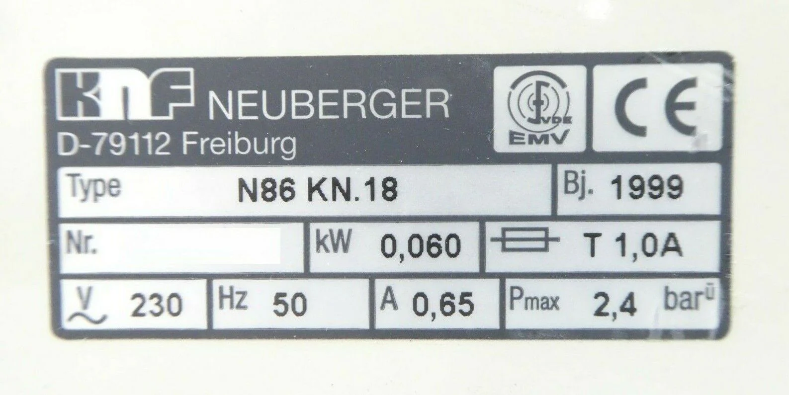 KNF Neuberger N86 KN.18 Vacuum Pump LABOPORT Mattson 27100045 As-Is New Surplus - Image 10