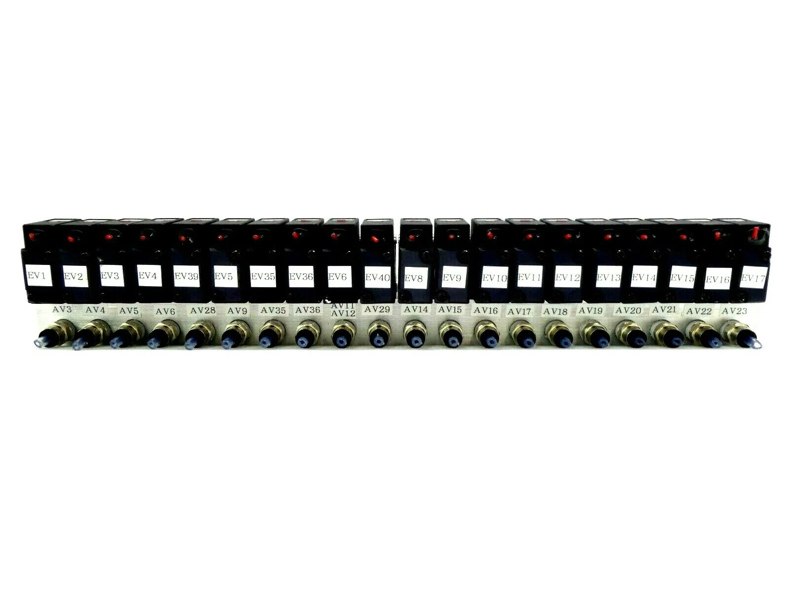Koganei YM20A-21W 20-Port Pneumatic Manifold A030E1-L Working Surplus - Image 2