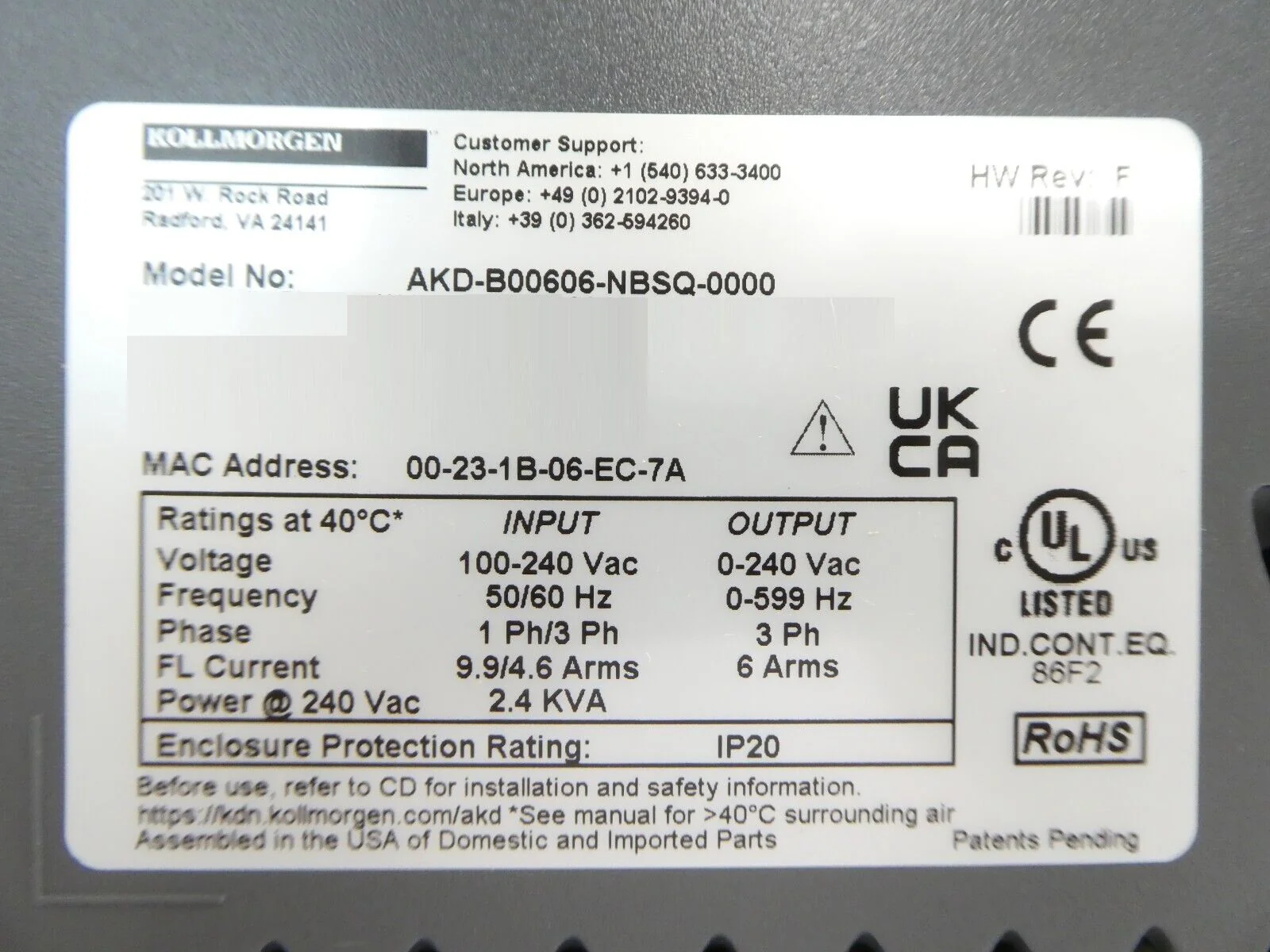 Kollmorgen AKD-B00306-NBSQ-0000 Automation Servo Drive Reseller Lot of 4 New - Image 9