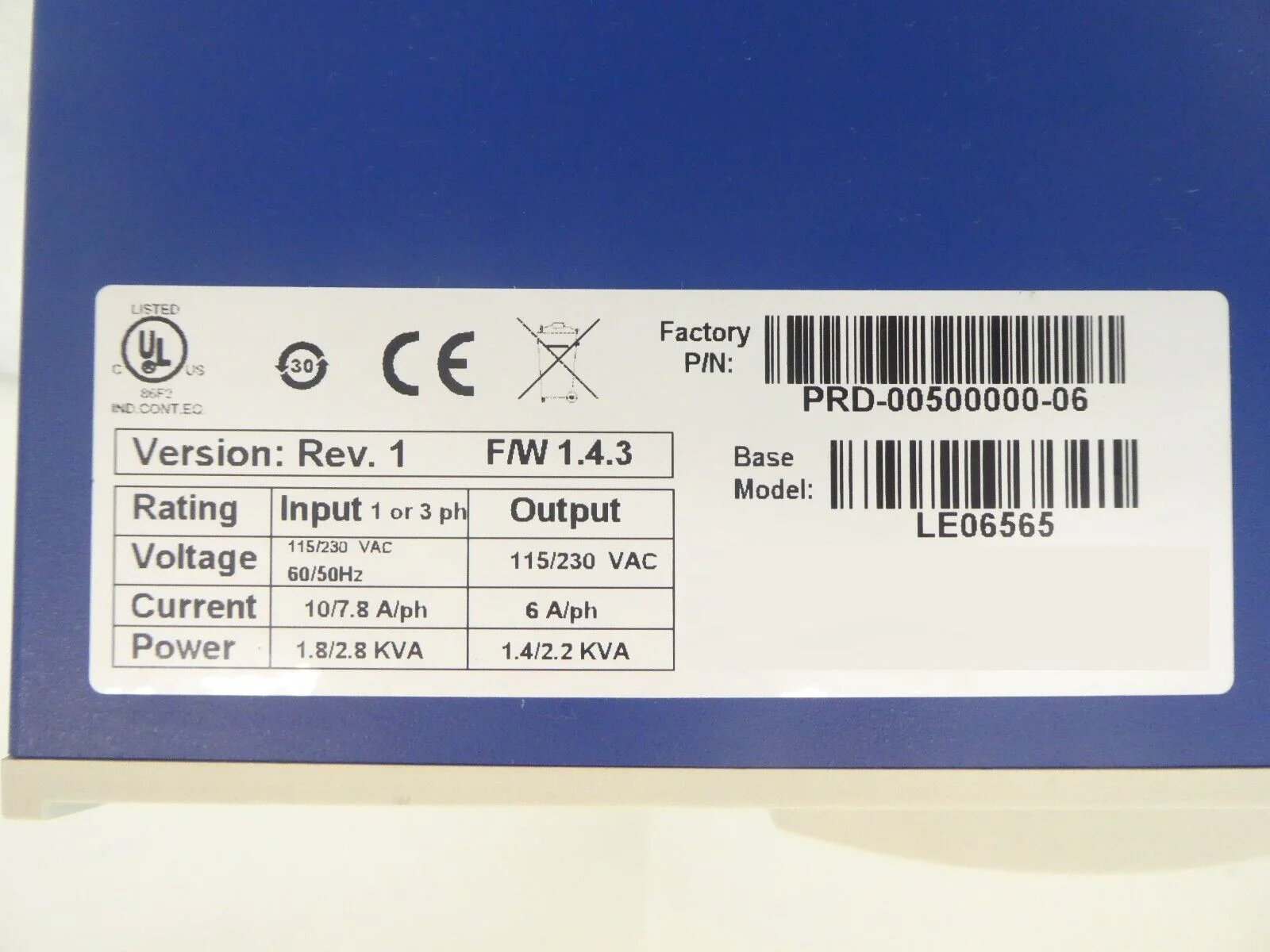 Kollmorgen PRD-00500000-06 Servo Drive LE06565 SERVOSTAR CD SynqNet Working - Image 10