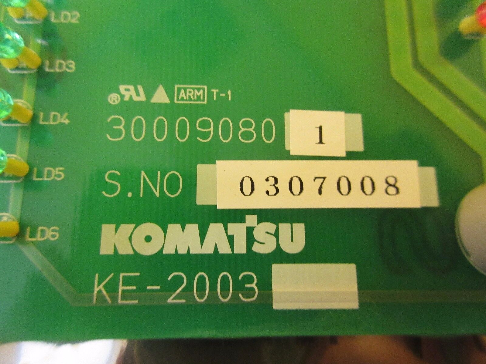 Komatsu 300090801 KE-2003 Display Panel Board PCB Used Working - Image 9