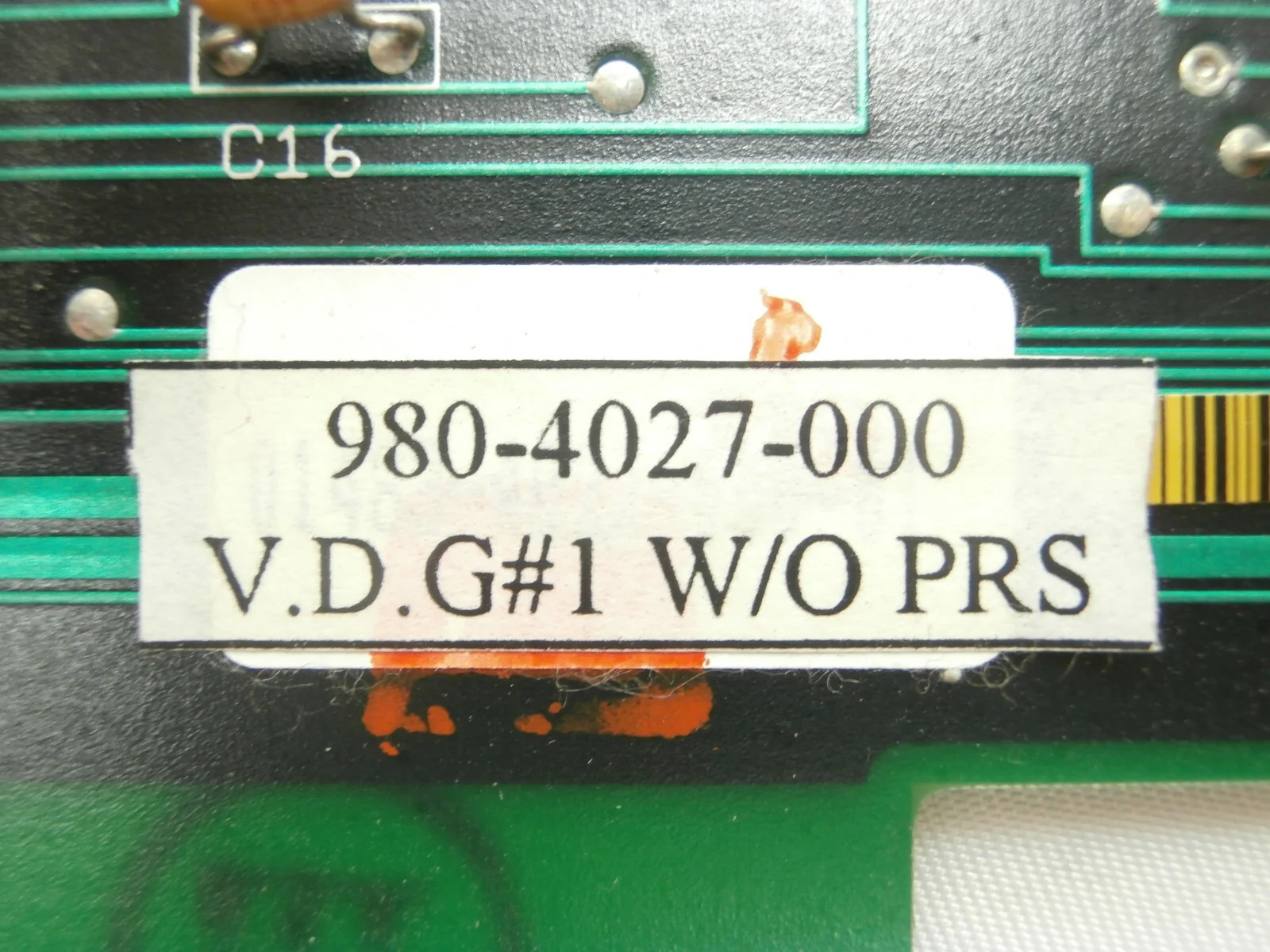Kulicke & Soffa Industries 980-4027-000 V.D.G PCB Card 1483-4027-1 Working Spare - Image 13
