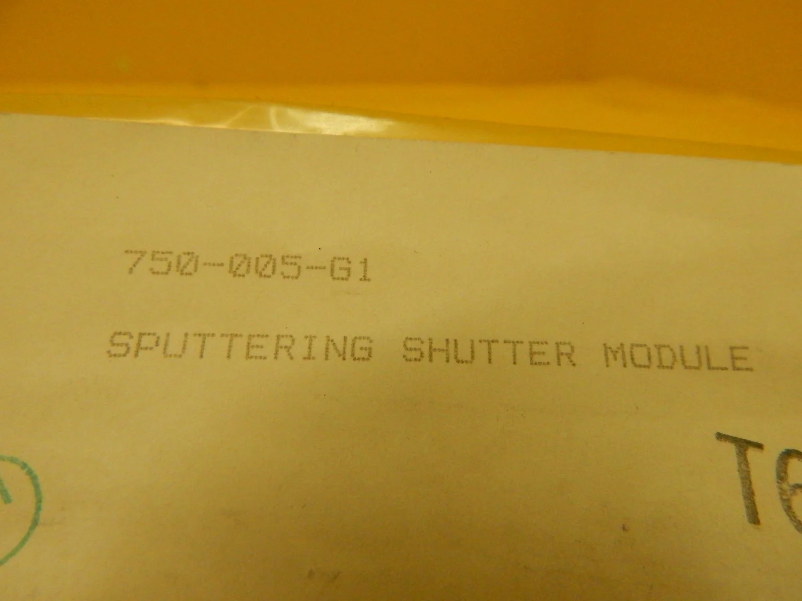 Kurt J. Lesker 750-005-G1 Sputtering Shutter Module Front Load Sensor New - Image 8