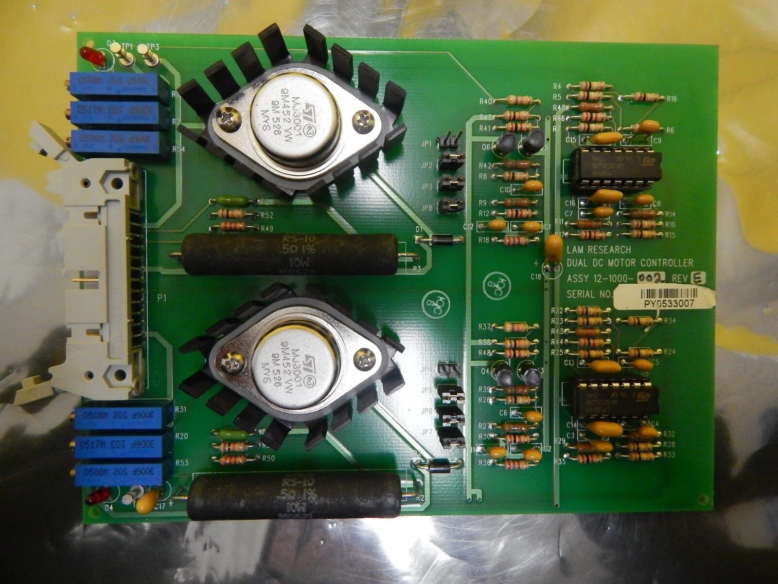 Lam Research 12-1000-002 Dual DC Motor Controller Rev. E PCB Card DSS-200 Used - Image 2