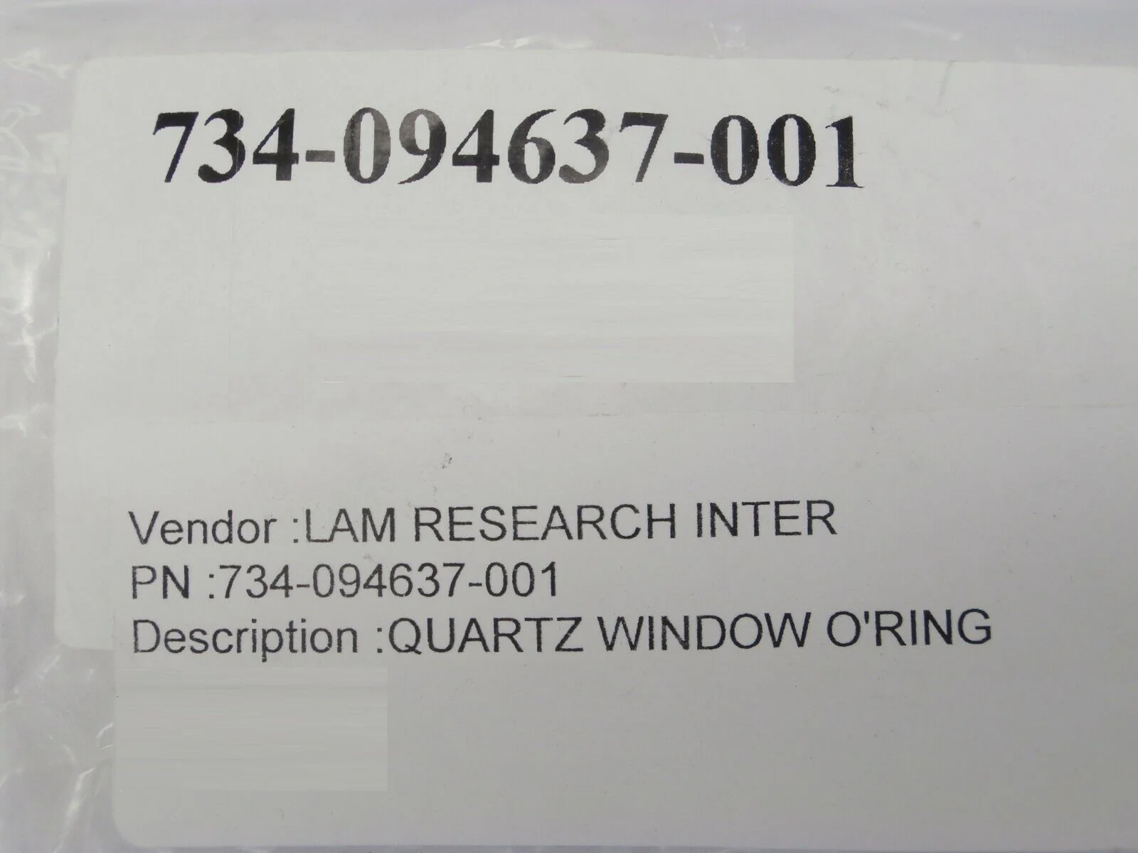 Lam Research 734-094637-001 Quartz Window O-Ring Reseller Lot of 5 New - Image 10