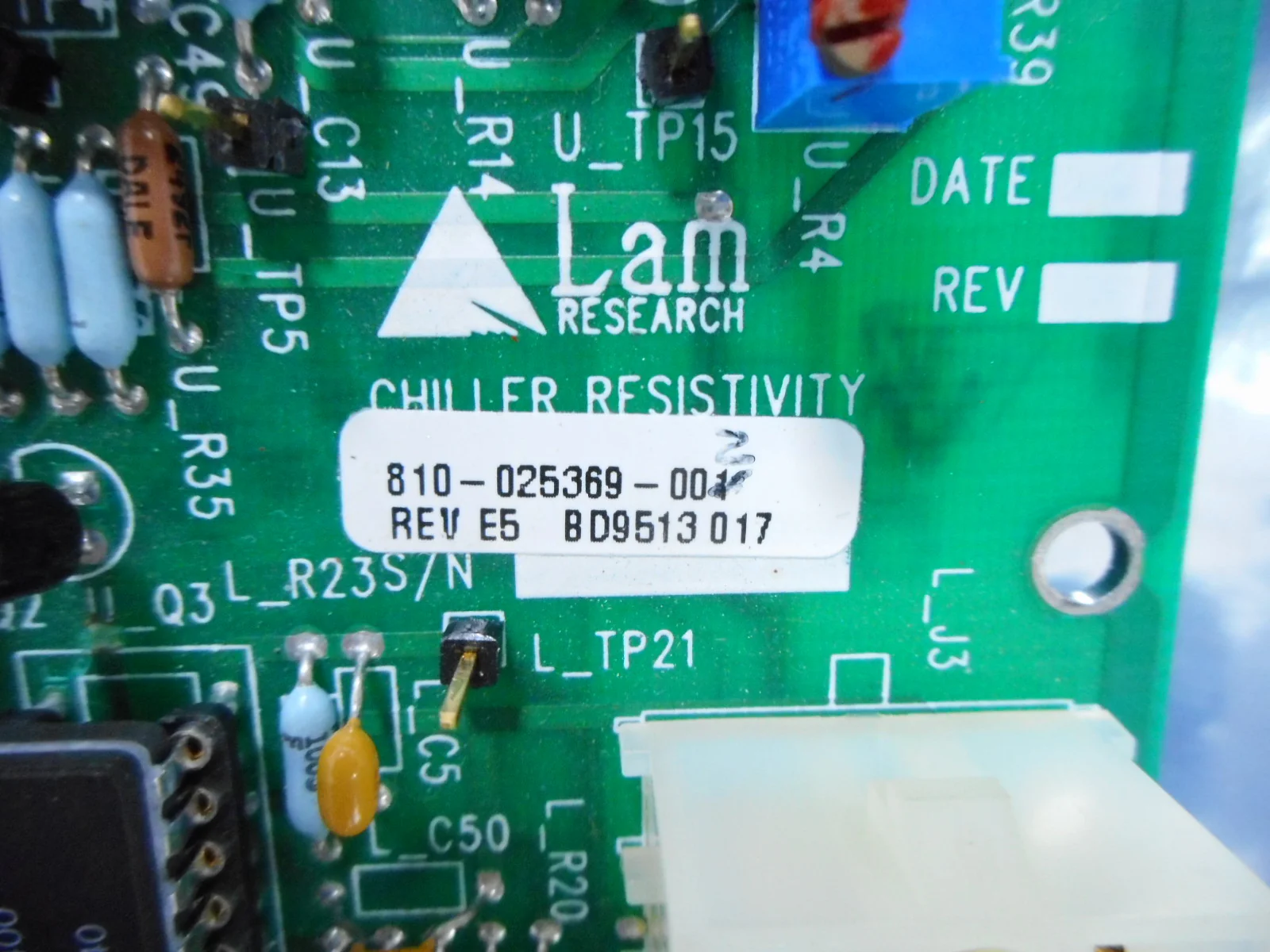 Lam Research 810-025369-002 Chiller Resistivity Board PCB Rev. E5 Untested AS-IS - Image 11