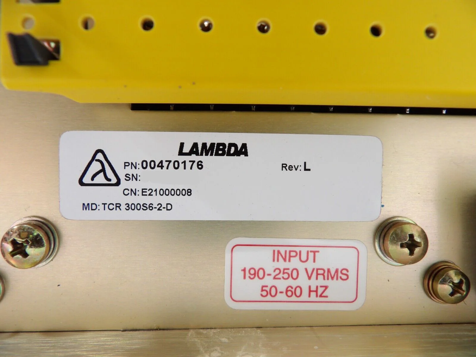 Lambda EMI 00470176 TCR Power Supply TCR 300S6-2-D Varian E21000008 New Surplus - Image 10