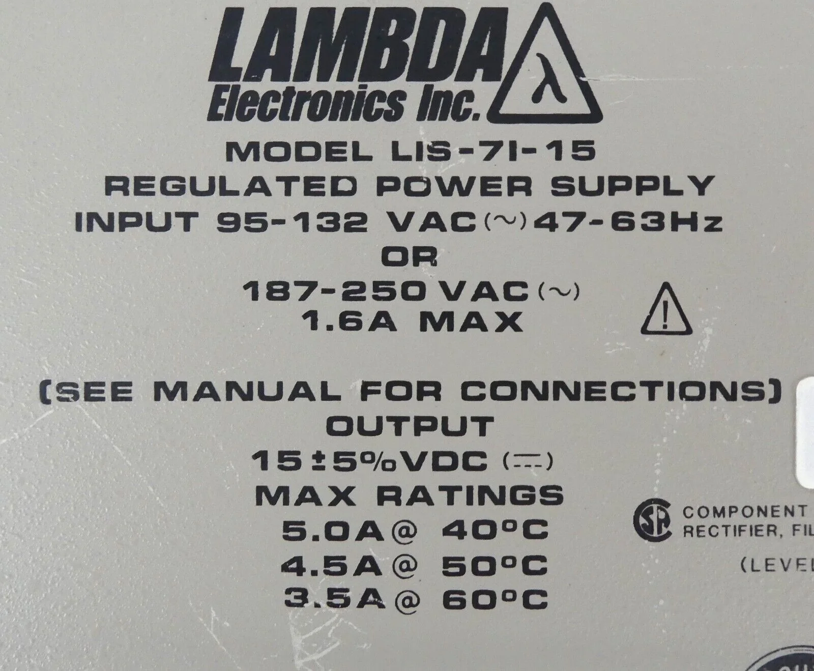 Lambda LIS-71-15 Power Supply AMAT 1140-00078 Reseller Lot of 3 Working Surplus - Image 9