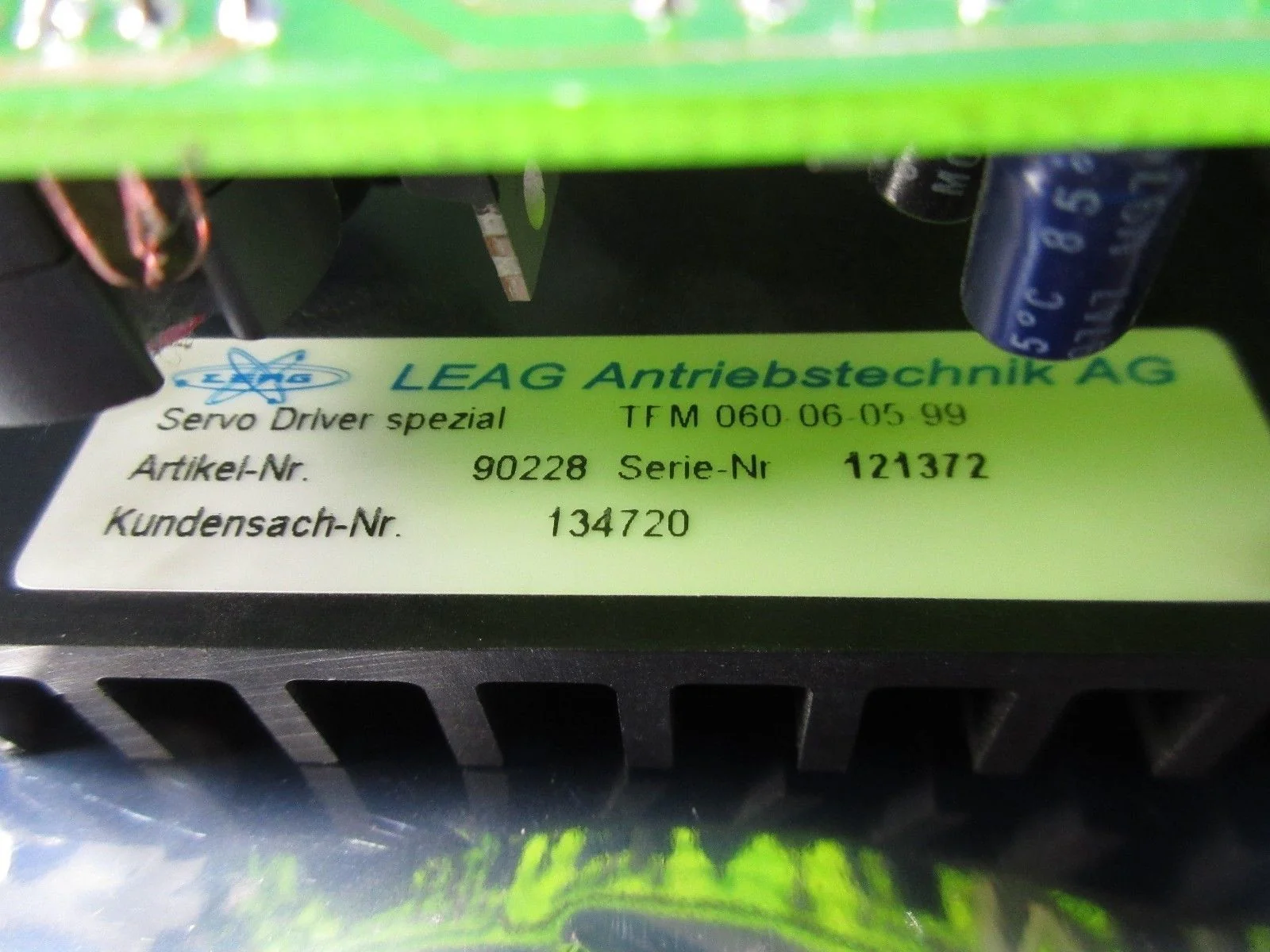 LEAG 90228 3 Axis Servo Drive TFM-060-06-05-99 Alphasem SL9201 Used Working - Image 2
