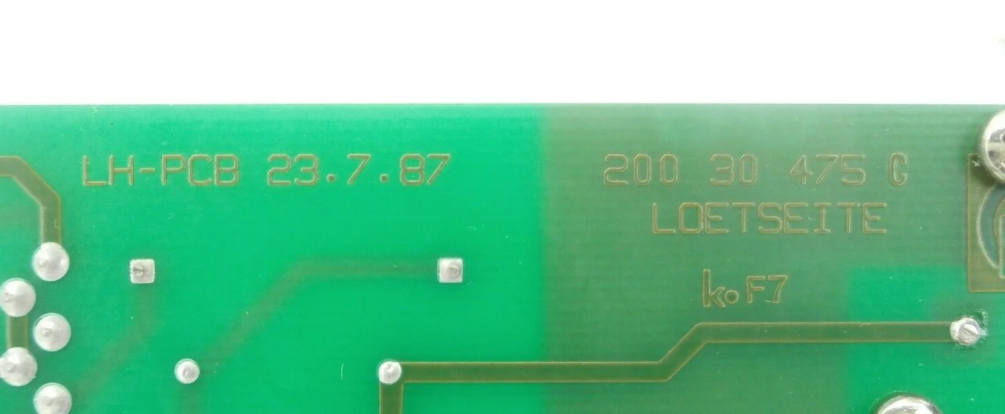 Leybold 200 30 475 Audio and Display Board PCB LH-PCB 23.7.87 UL 500 Working - Image 13