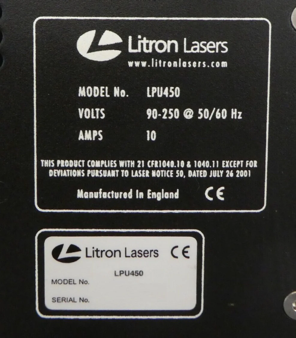 Litron Lasers LPU450 Power Supply Unit Nano S 50mJ Untested Surplus - Image 8