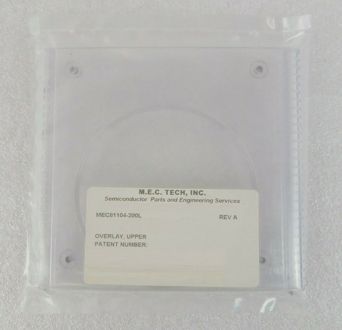 M.E.C. Tech MEC81104-200L Overlay Upper AMAT Applied Materials Lot of 5 New - Image 3