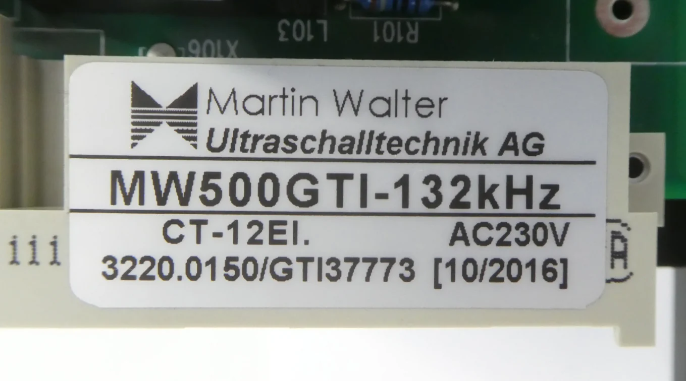 Martin Walter MW500GTI-132kHz PCB Card Ultrasonic Generator Module New Surplus - Image 13