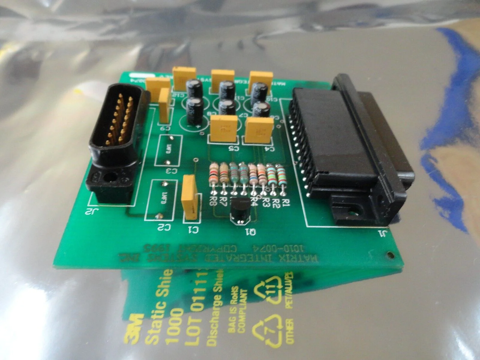 Matrix Integrated Systems 1010-0074 Connector PCB Board System 10 Used Working - Image 7