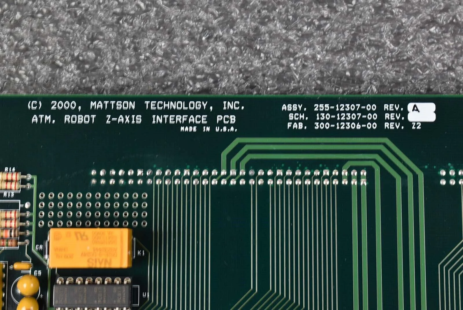 Mattson 255-12307-00 PCB Robot Z-Axis Interface - Image 3