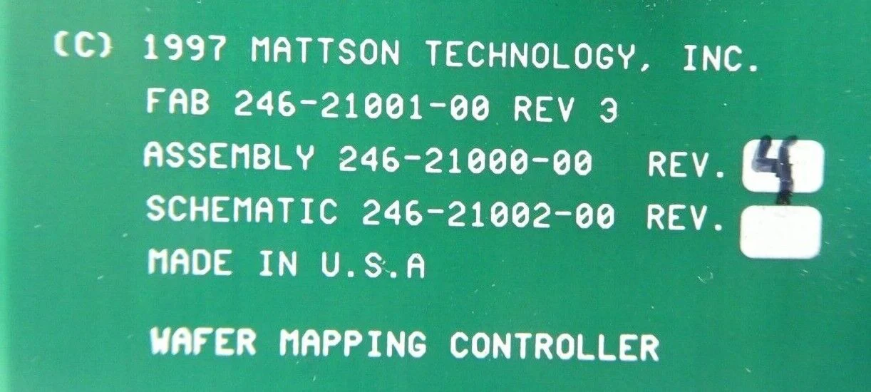 Mattson Technology 246-21000-00 Wafer Mapping Controller PCB Rev. 4 Working - Image 12