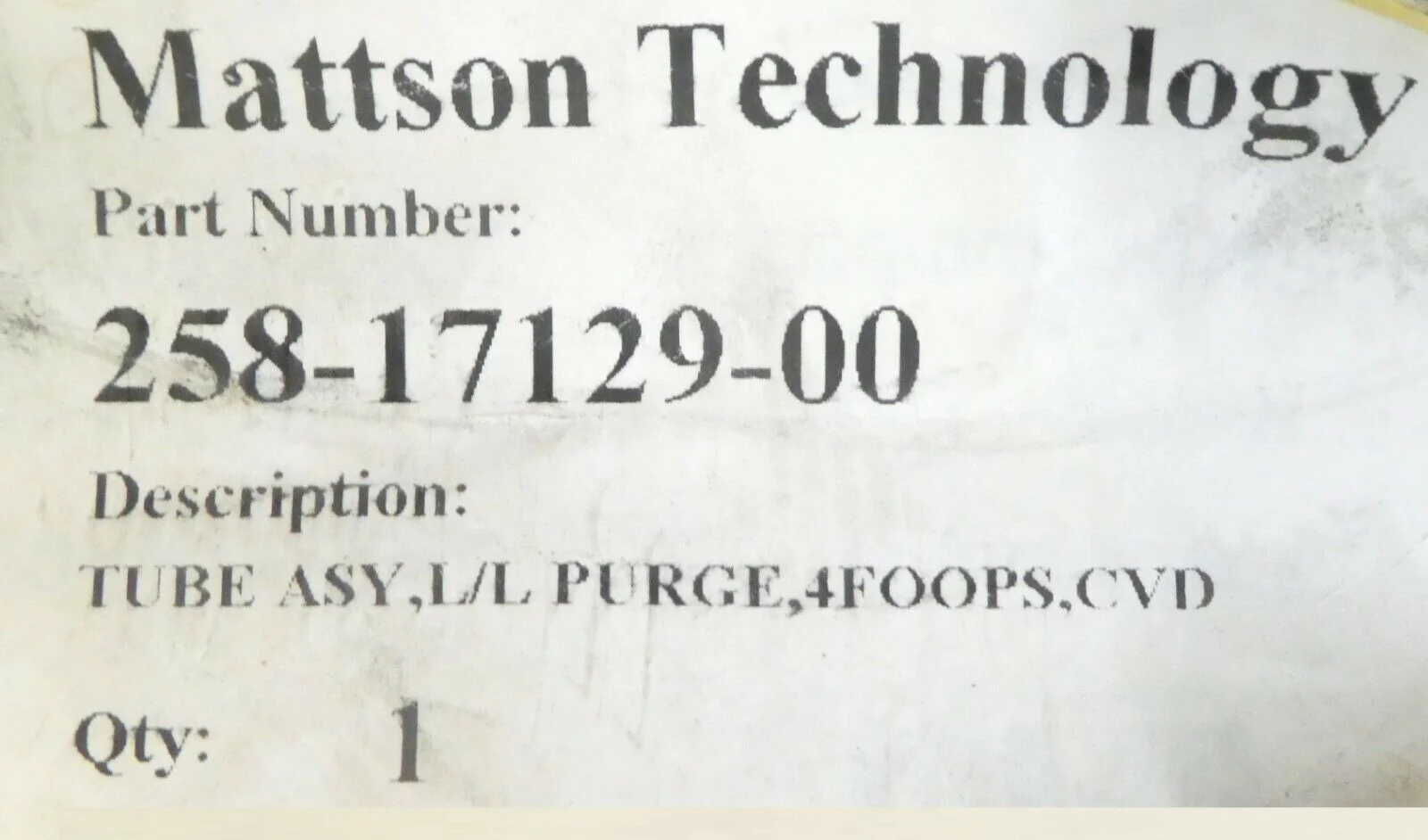 Mattson Technology 258-17129-00 CVD 4FOOPS L/L Purge Tube Reseller Lot of 2 New - Image 10
