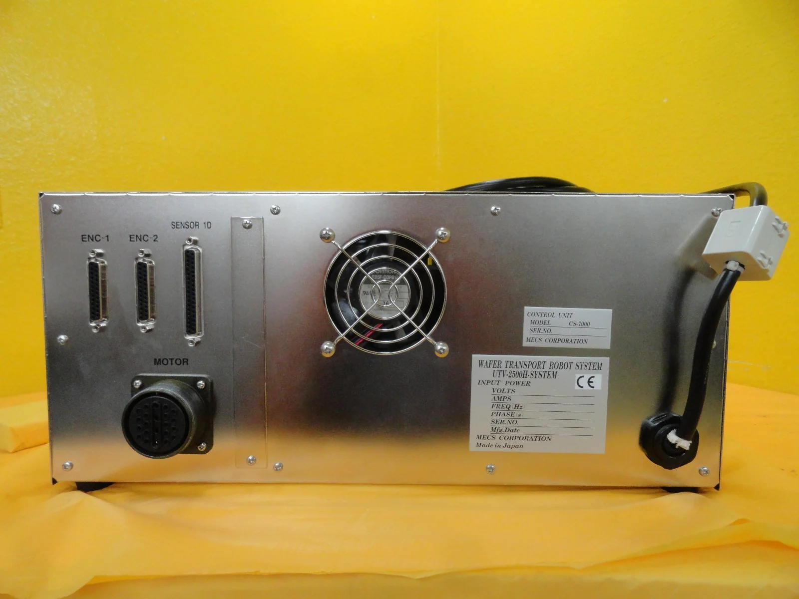 MECS UTV-2500H-SYSTEM Wafer Transport Robot System Controller CS-7000 Used - Image 7