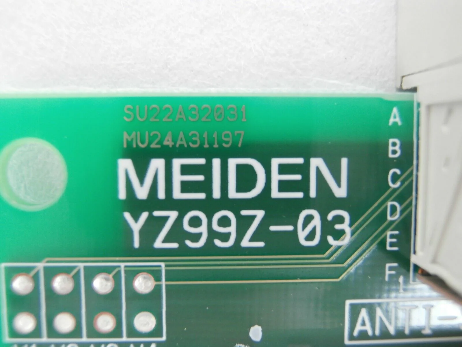 Meiden YZ99Z-03 Backplane Interface Board PCB SU22A32031 TEL Lithius Working - Image 9