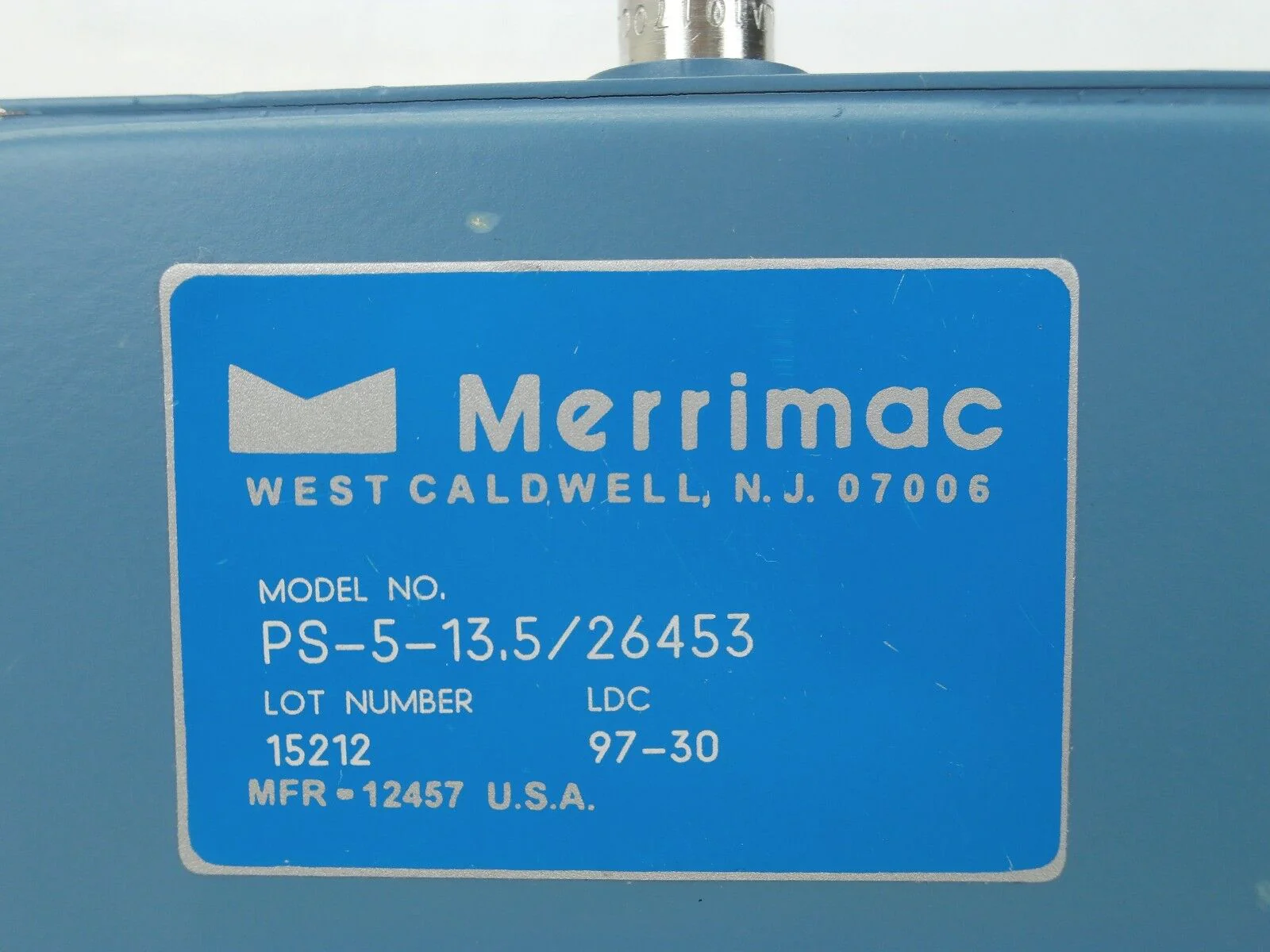 Merrimac PS-5-13.5/26453 RF Coaxial Phase Shifter with Cables 0260-1752-20 Used - Image 12