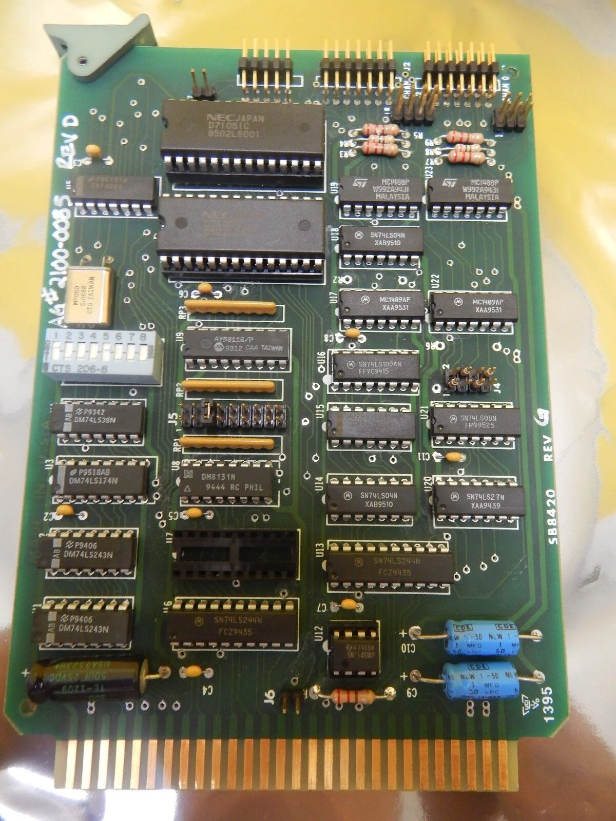 Micro/Sys SB8420 PCB Card 2100-0085 SER3 AG Associates 7100-5190-03 4100s Used - Image 2