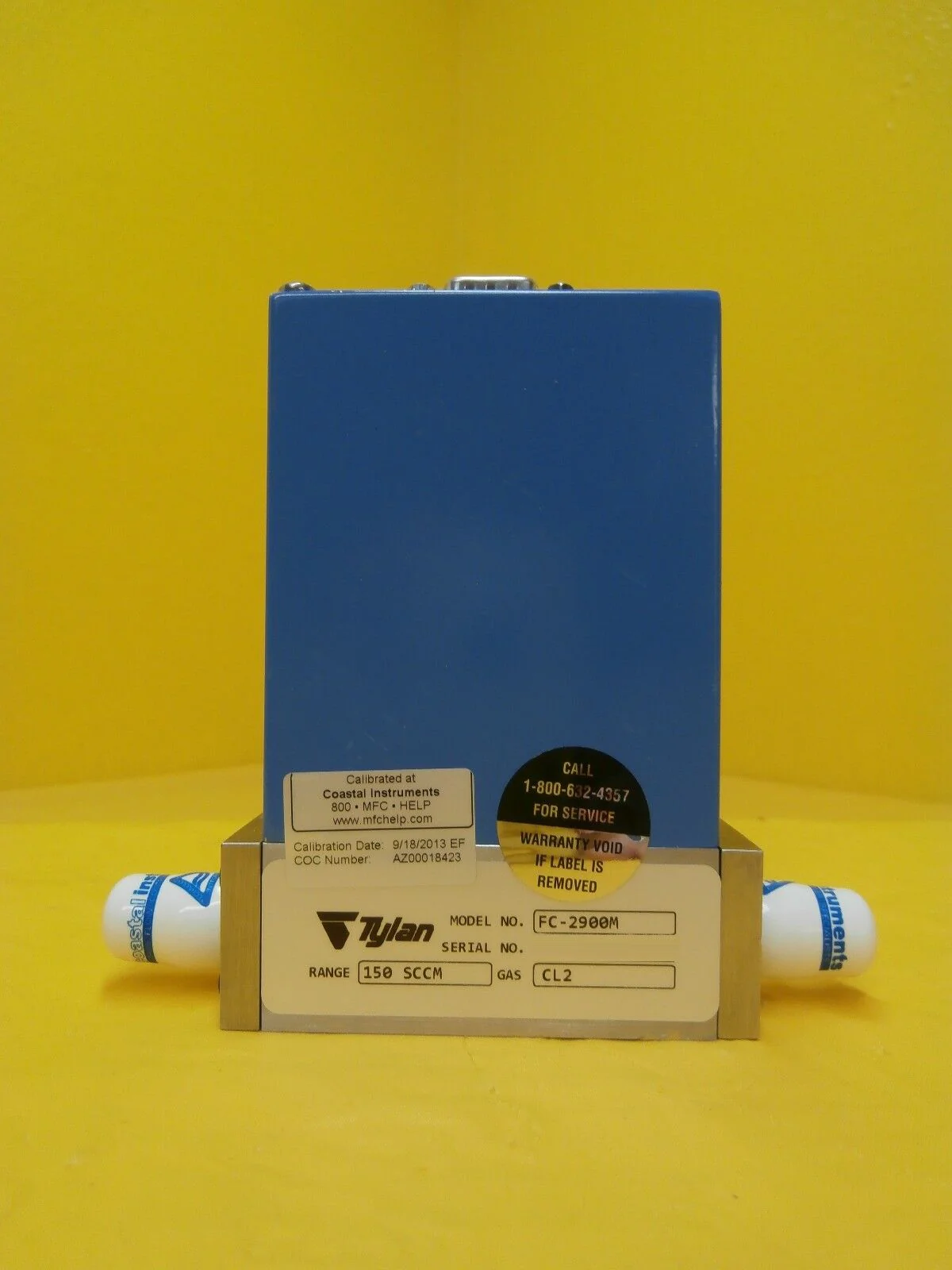 Millipore FC-2902M Mass Flow Controller MFC Tylan 2900 150 SCCM Cl2 Refurbished - Image 4