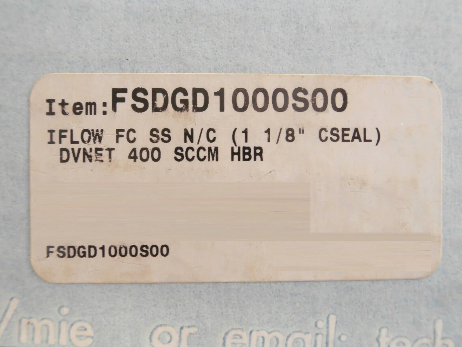 Millipore FSCGD1000S00 Mass Flow Controller MFC IntelliFlow 3030-00842 New Spare - Image 10