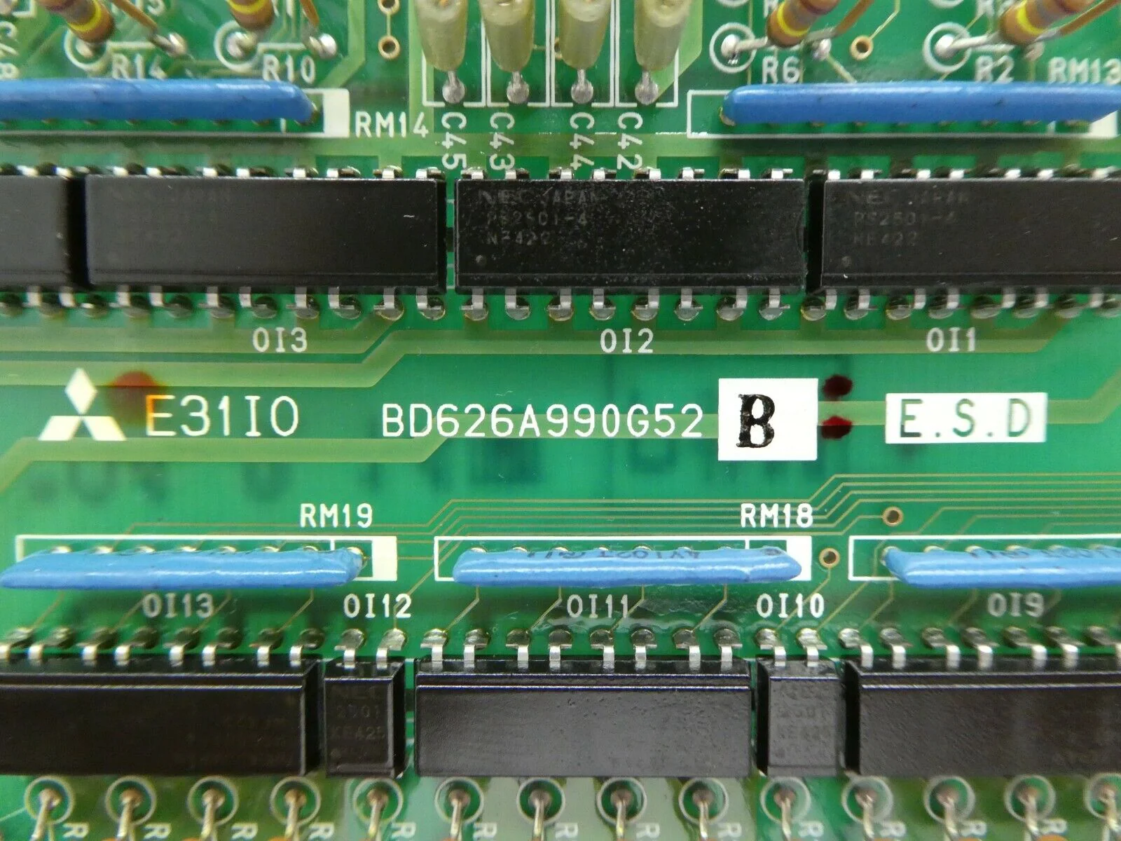 Mitsubishi BD626A990G52 I/O PCB Card E31IO Robot Controller CR-E356-S06 Working - Image 12