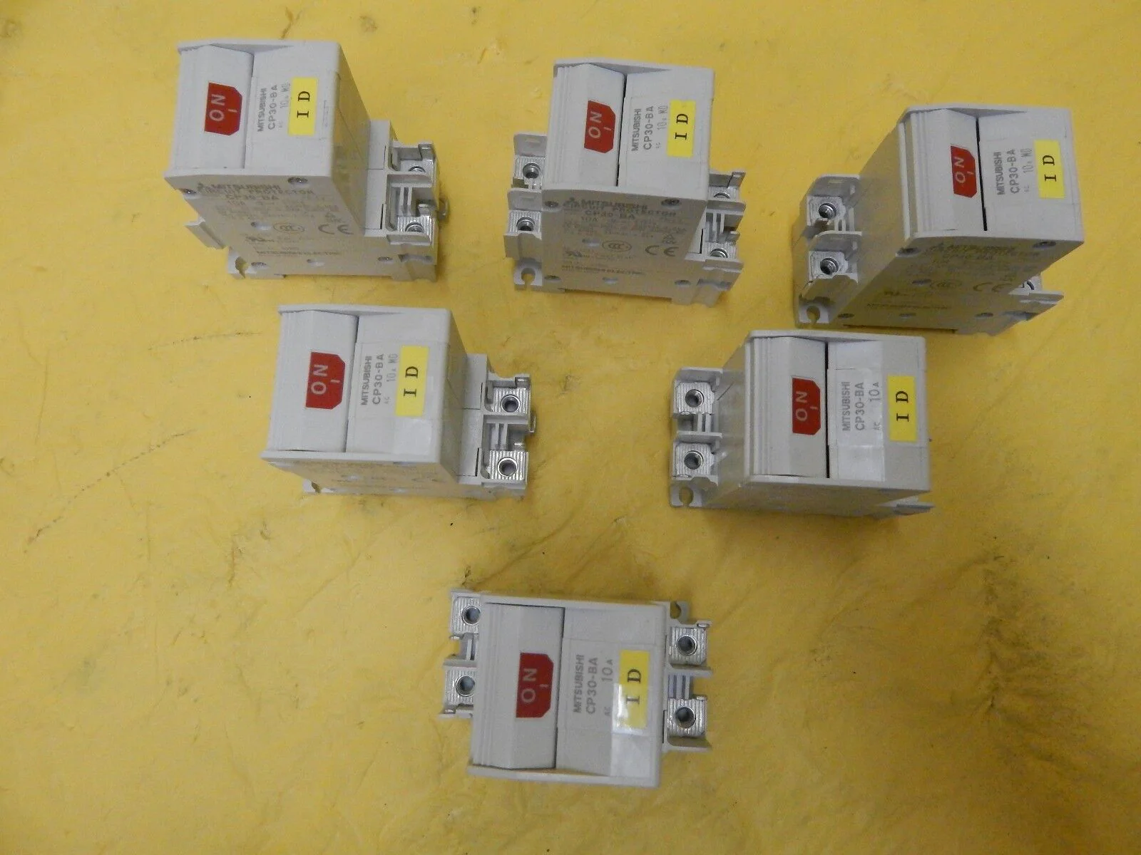 Mitsubishi CP30-BA Circuit Protector 2-Pole 10A Reseller Lot of 6 Used Working - Image 2
