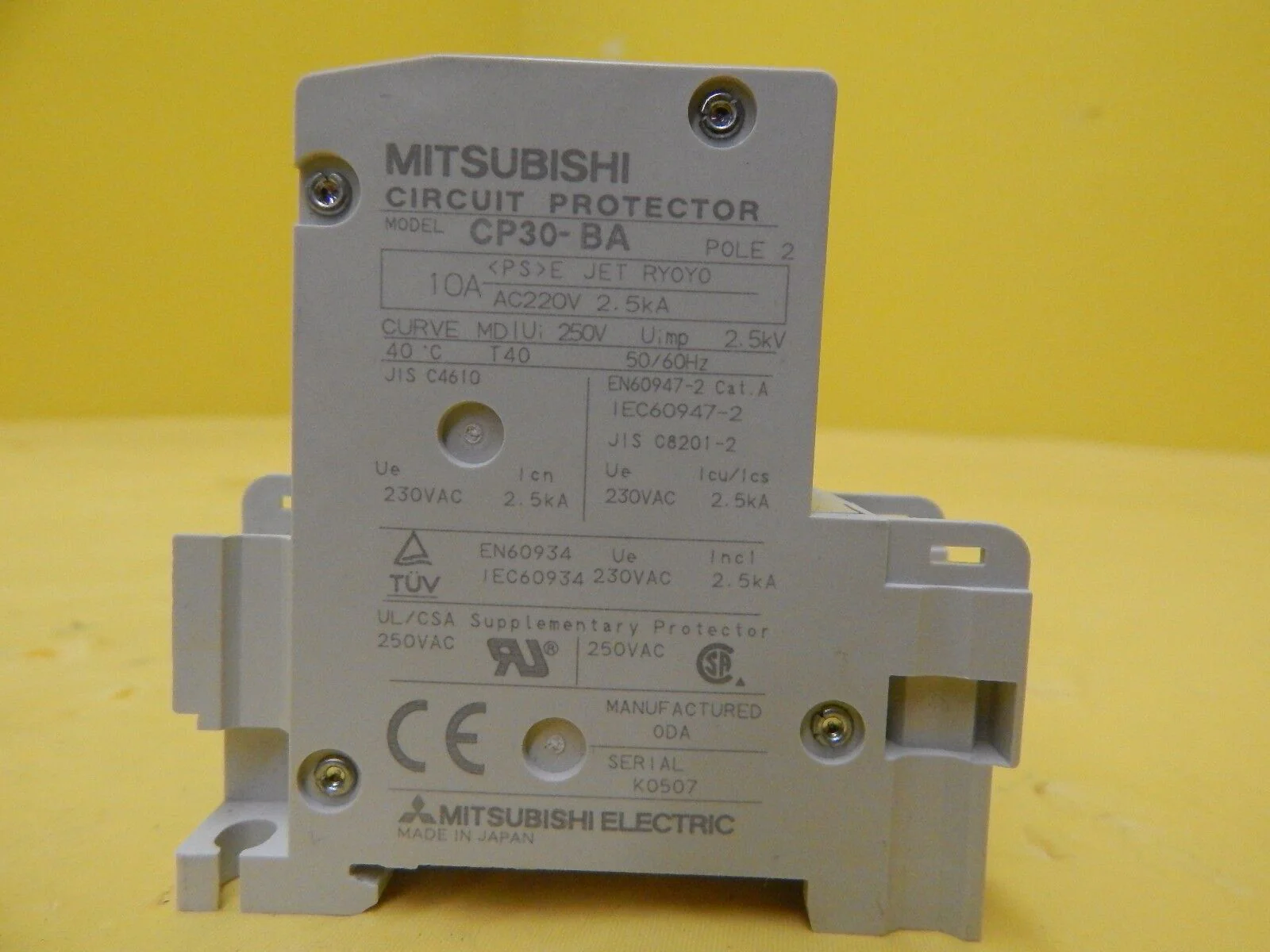 Mitsubishi CP30-BA Circuit Protector 2-Pole 10A Reseller Lot of 6 Used Working - Image 4
