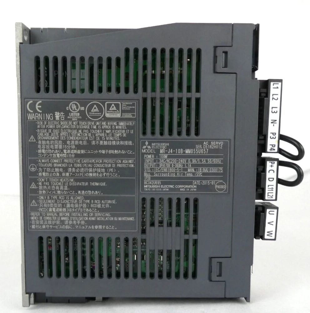 Mitsubishi Electric MR-J4-10B-MM055U657 AC Servo Driver TEL 5K80-001072-11 New - Image 4