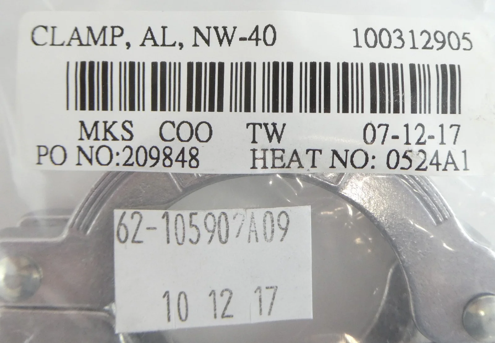 MKS Instruments 100312905 Vacuum Flange Clamp NW40 Reseller Lot of 35 New - Image 8