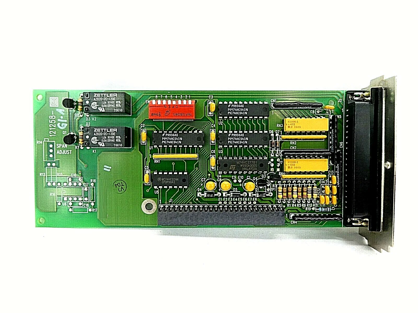 MKS Instruments 121258-G1-A  Pressure Controller I/O PCB Card 121257-A Working - Image 2