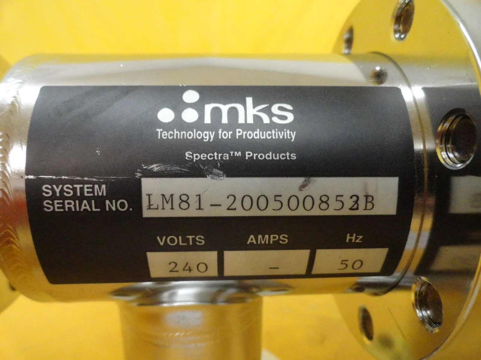 MKS Instruments 99E1694 Pneumatic Angle Valve Used Working - Image 2