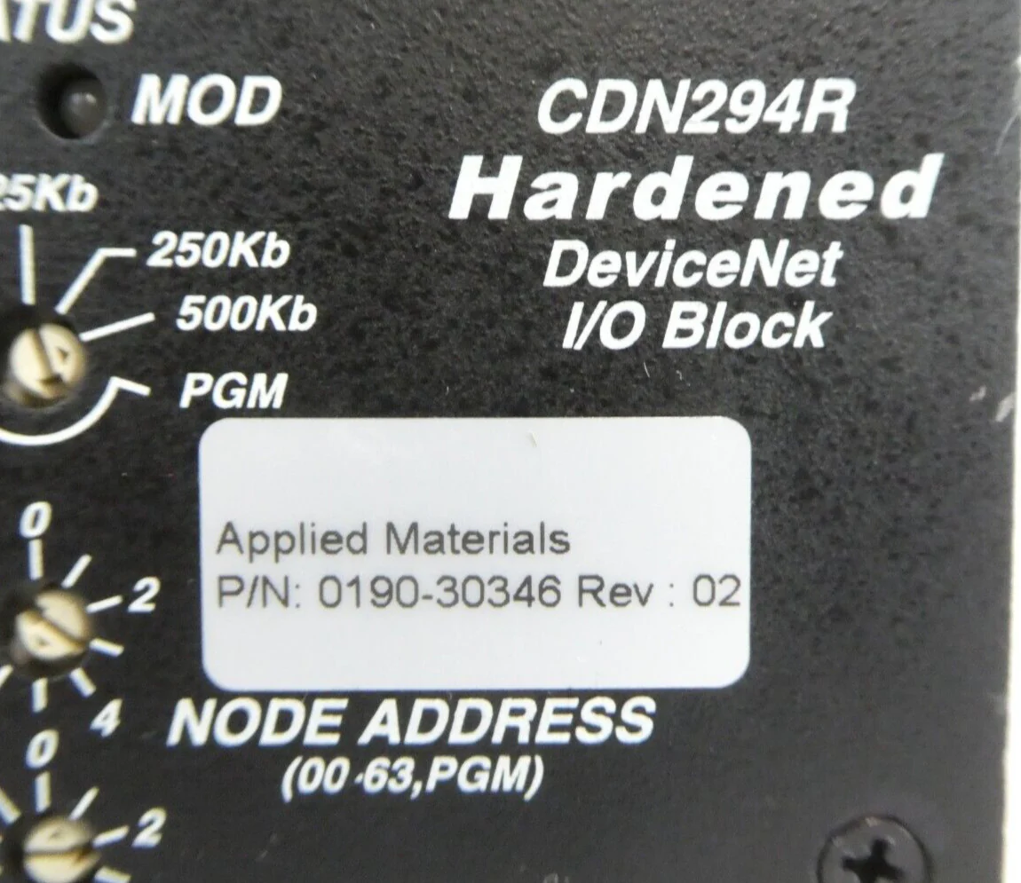 MKS Instruments AS01294 DeviceNet I/O Block CDN294R AMAT Working Surplus - Image 16