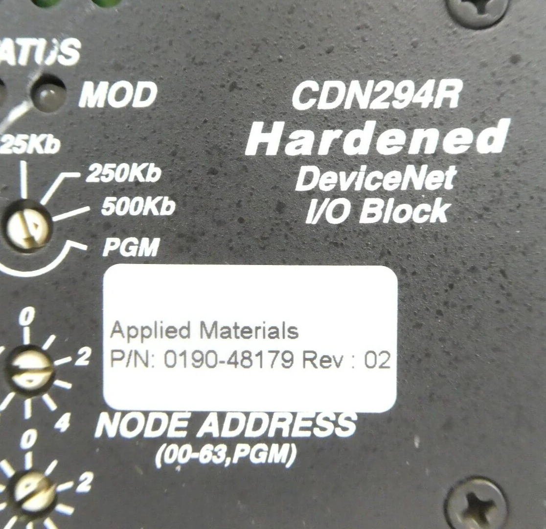 MKS Instruments AS01294 DeviceNet I/O Block CDN294R AMAT Working Surplus - Image 20