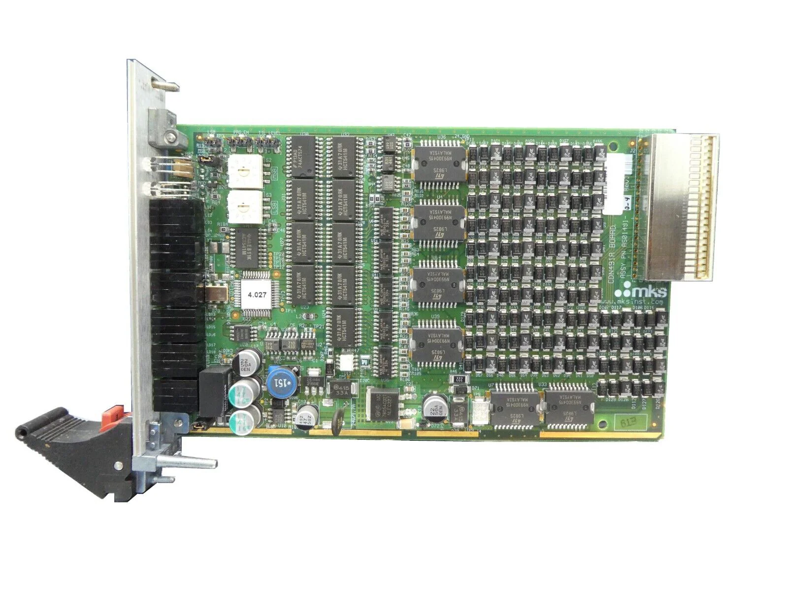 MKS Instruments AS01491-0-4 DeviceNet PCB Card CDN491R AMAT Working Surplus - Image 2