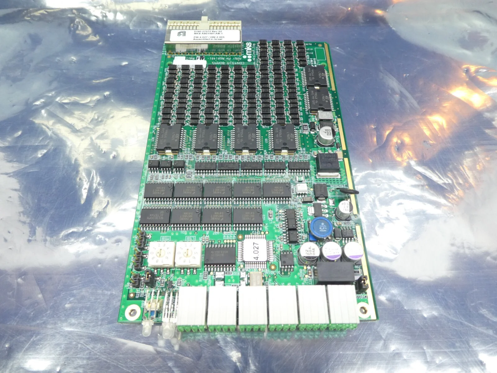 MKS Instruments AS01491-AB-1 PCB Card CDN491R AMAT 0190-27072 Missing Face Plate - Image 10