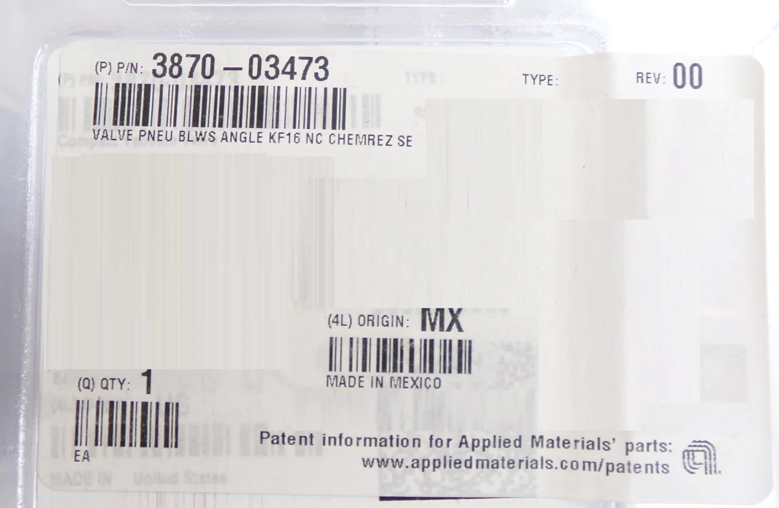 MKS Instruments CV16-K1K1-NCZZ-F12 Compact Vacuum Valve AMAT 3870-03473 New - Image 7