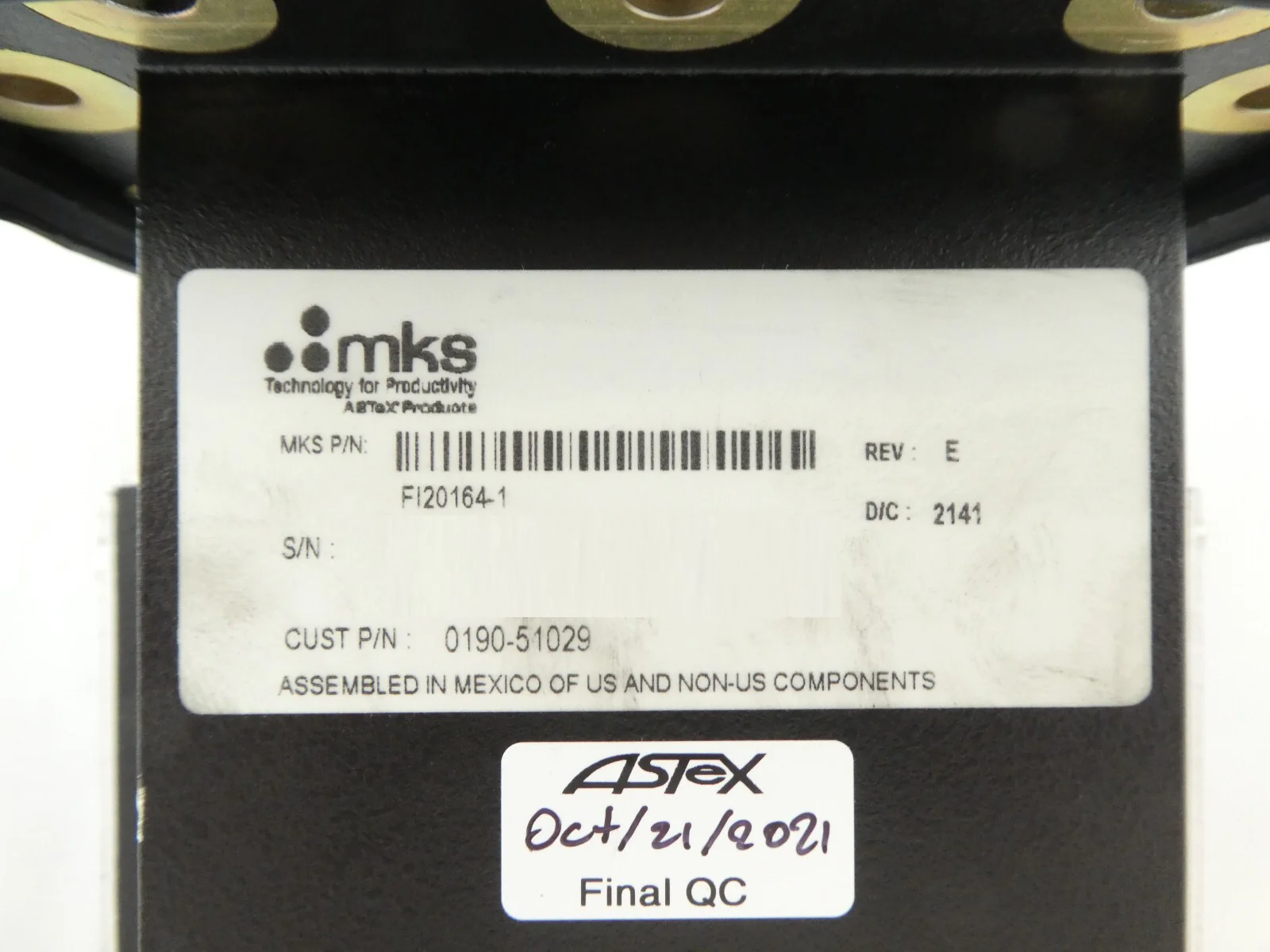 MKS Instruments FI20164-1 Precision Power Detector Module ASTeX 0190-51029 New - Image 10