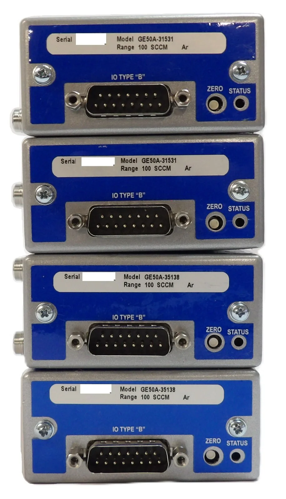 MKS Instruments GE50A-31531 Mass Flow Controller MFC 100 SCCM Ar Lot of 4 Workin - Image 5