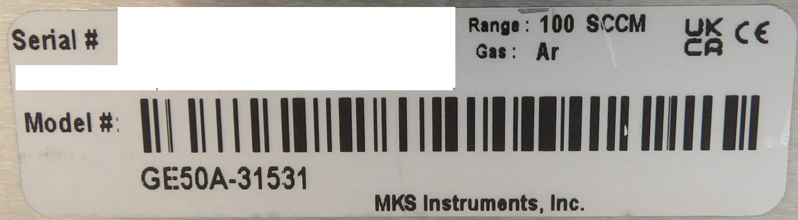 MKS Instruments GE50A-31531 Mass Flow Controller MFC 100 SCCM Ar Lot of 4 Workin - Image 7