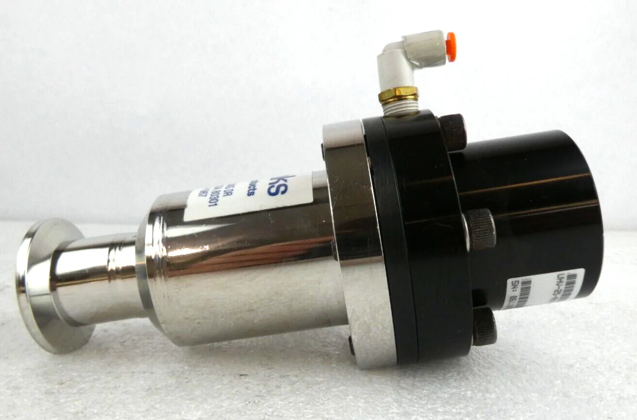 MKS Instruments UHV-25-AKK-ENVN Pneumatic Angle Vacuum Valve Lot of 2 Working - Image 4