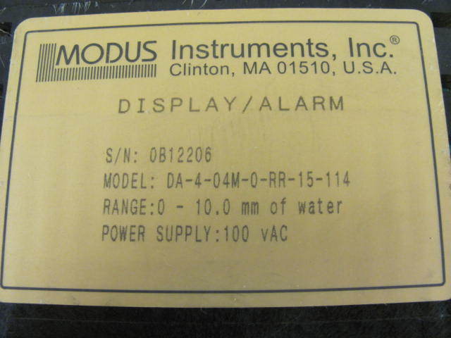 Modus Instruments DA-4-04M-0-RR-15-114 Display Alarm Reseller Lot of 5 Working - Image 4