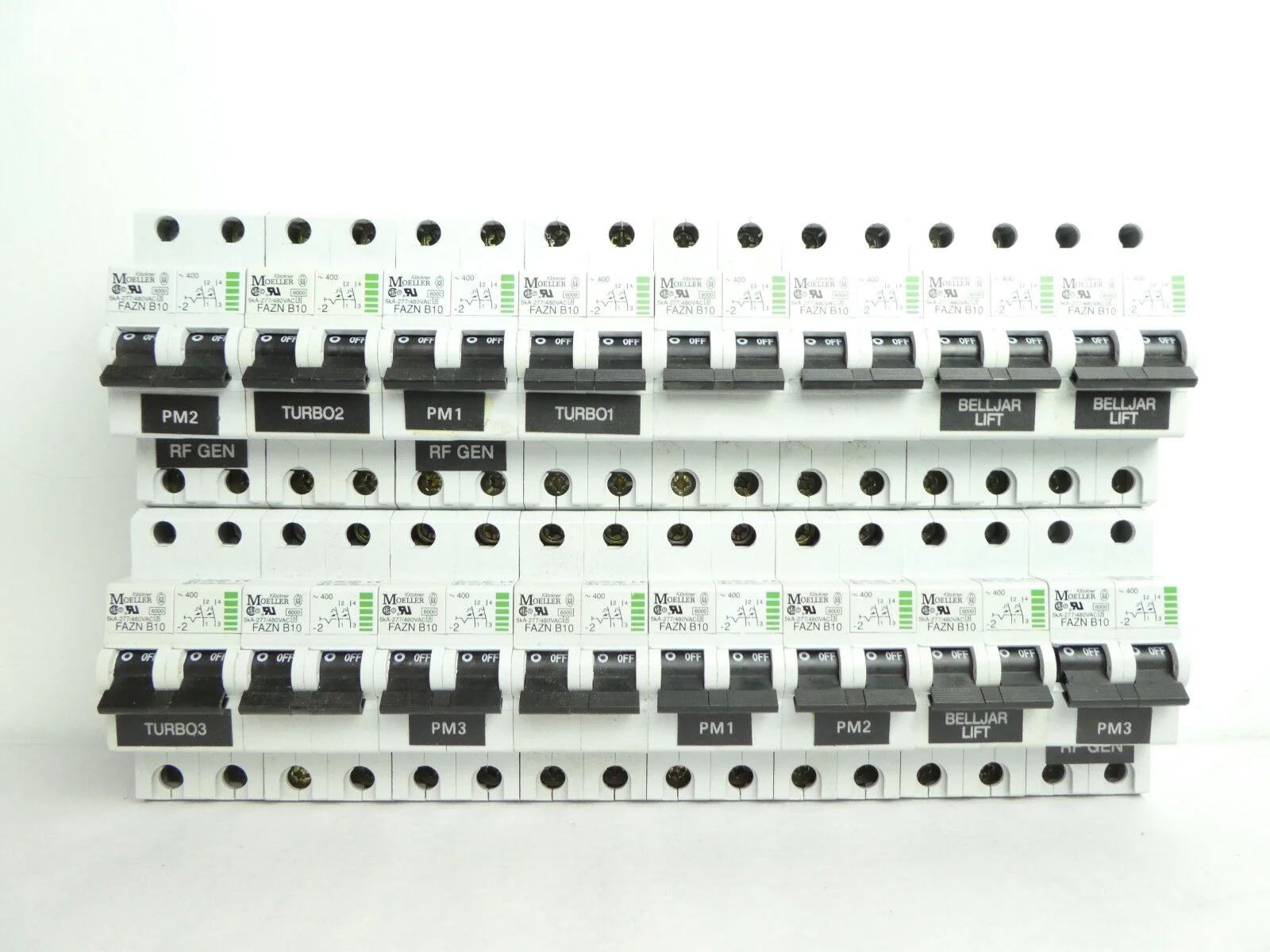 Moeller Klockner FAZN B10-2 Circuit Breaker Lot of 16 Used Working - Image 2