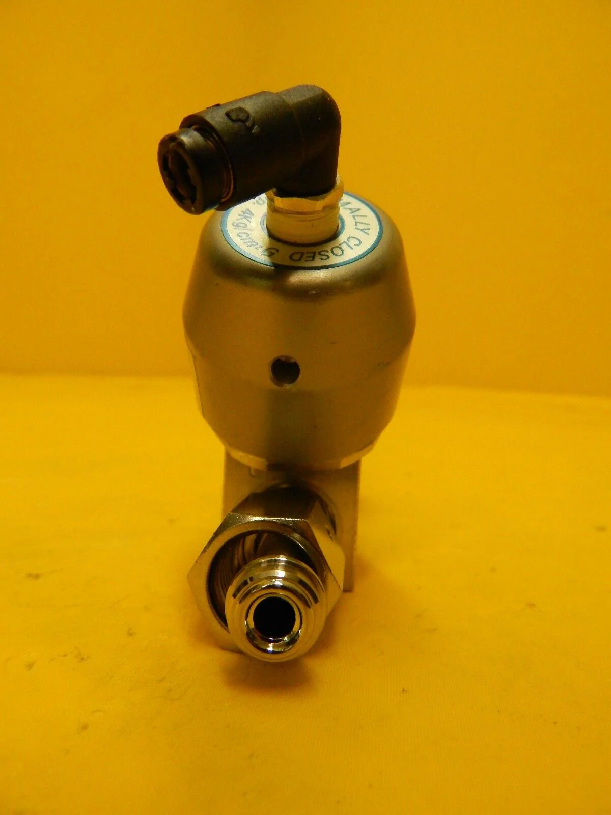 Motoyama SUSF316L 3-Way Diaphragm Valve Normally Closed UCV Series Used Working - Image 3