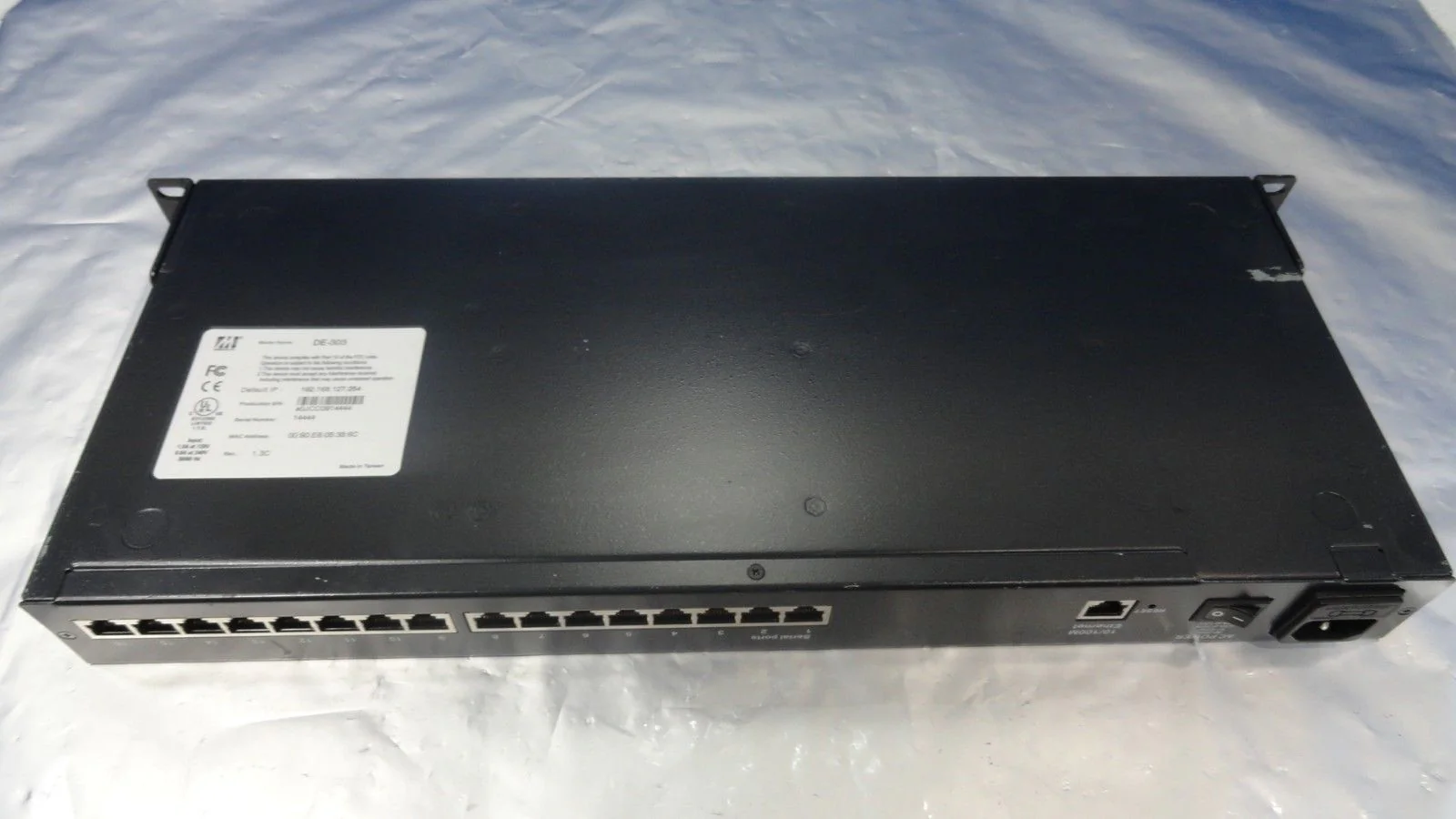 Moxa DE-303 16-Port Server A0JCC0914444 Revision 1.3C Used Working - Image 8