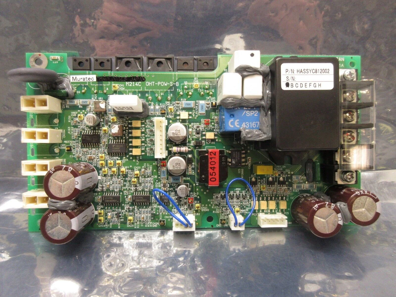 Muratec HASSYC812002 Power Relay Board PCB OHT-POW-S-B M214C Used Working - Image 2